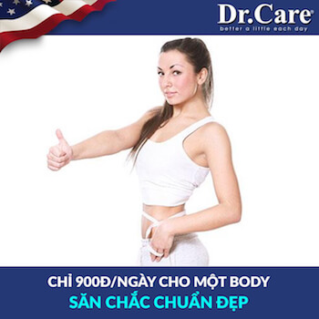 STT9 Website hinh Dr.Care 10 2019 chi 900d ngay cho mot body san chac khoe dep Chỉ 900đ/ngày cho body săn chắc chuẩn đẹp